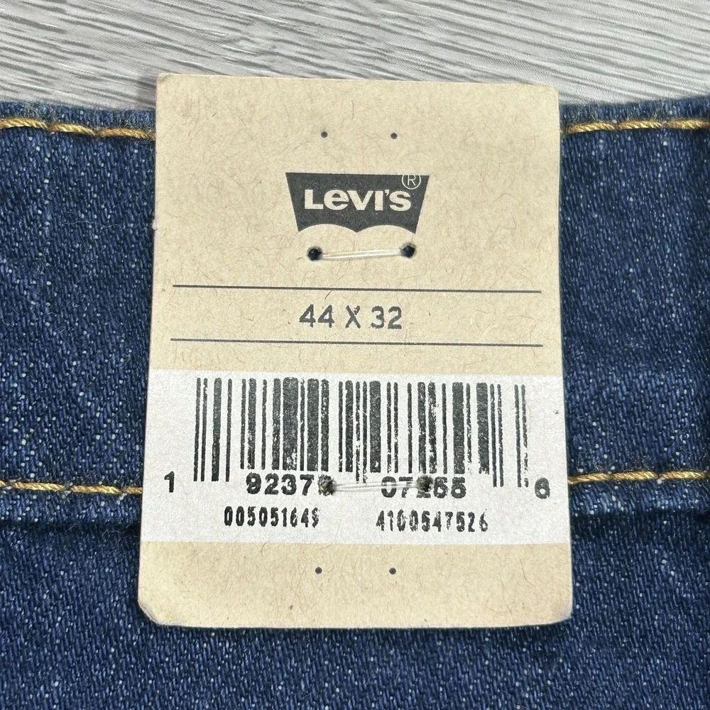 NEW Levis 505 Jeans‎ Mens 44x32 Blue Regular Straight Flex Denim Big & Tall